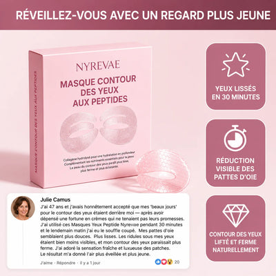 Masque pour les Yeux au Collagène et aux Peptides Profonds