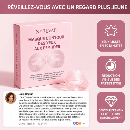 Masque pour les Yeux au Collagène et aux Peptides Profonds